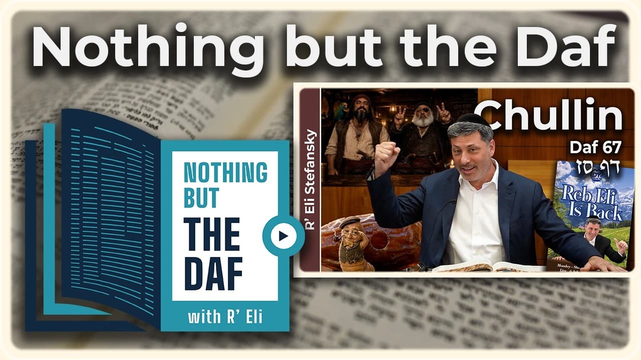 CHAZARAH - Chullin Daf 67 | "Nothing but the Daf" with R' Eli Stefansky