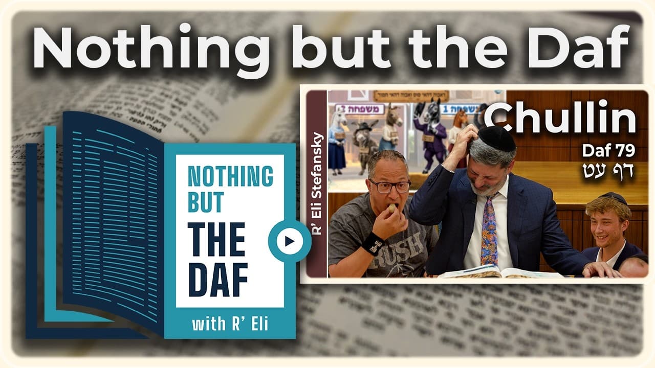CHAZARAH - Chullin Daf 79 | "Nothing but the Daf" with R' Eli Stefansky