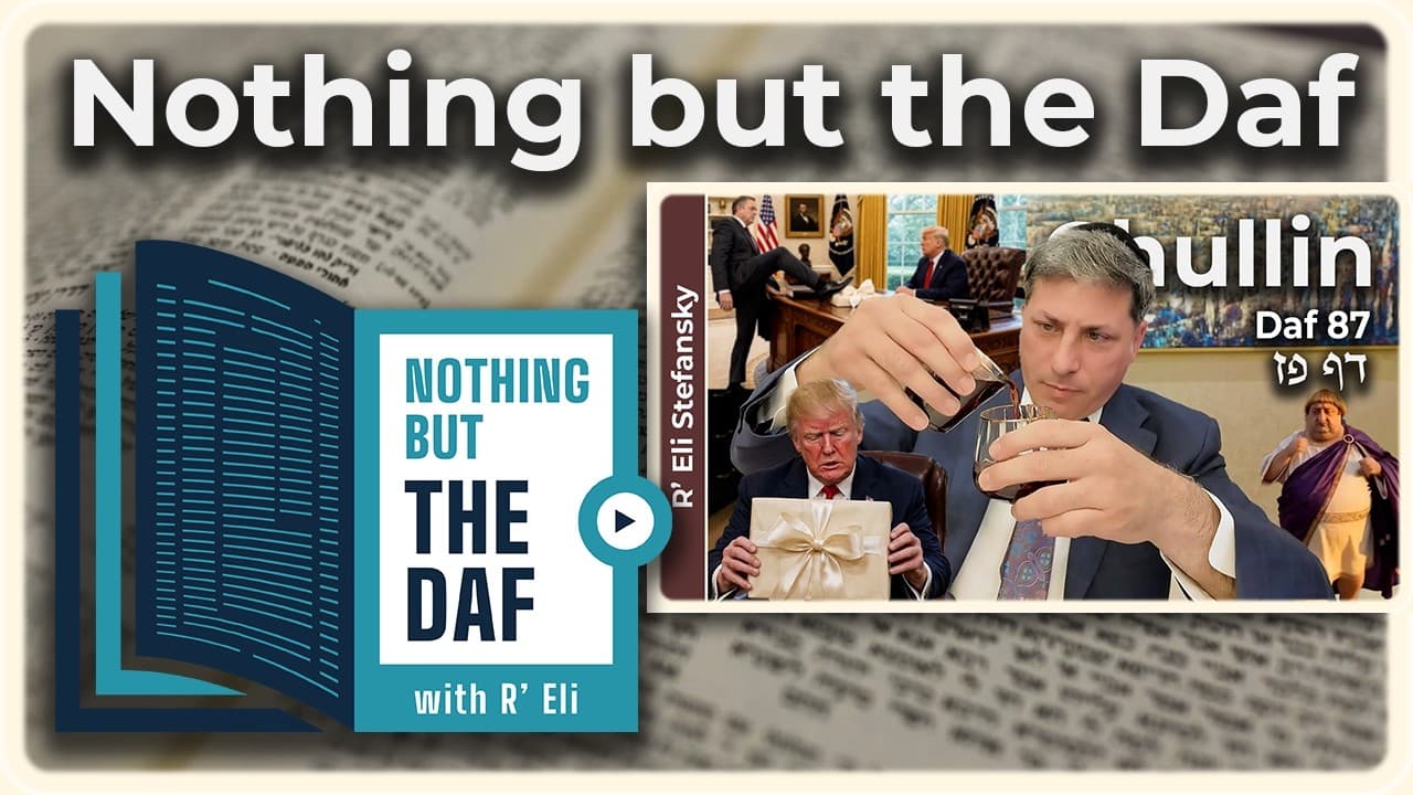 CHAZARAH - Chullin Daf 87 | "Nothing but the Daf" with R' Eli Stefansky