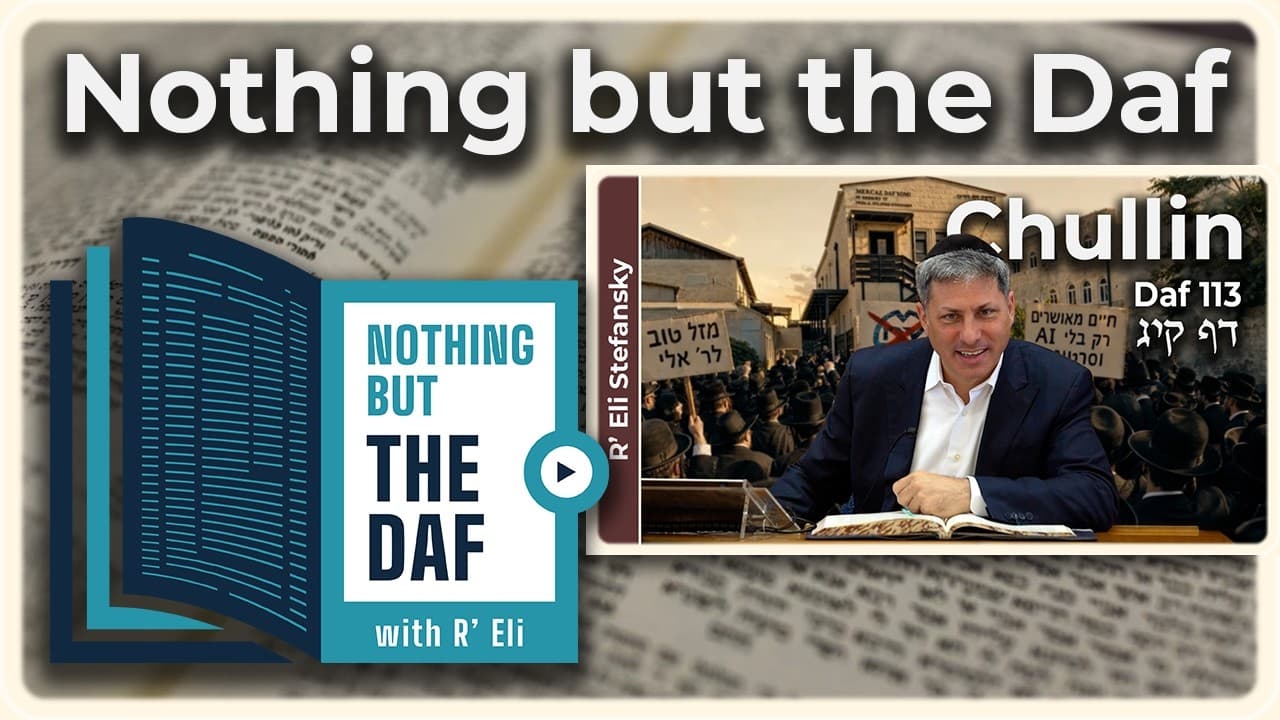 CHAZARAH - Chullin Daf 113 | "Nothing but the Daf" with R' Eli Stefansky