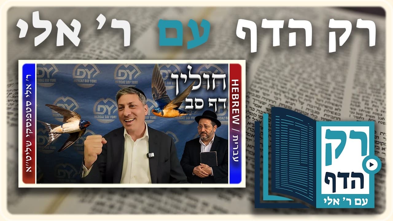 חזרה - חולין דף סב | "רק הדף" עם ר' אלי סטפנסקי