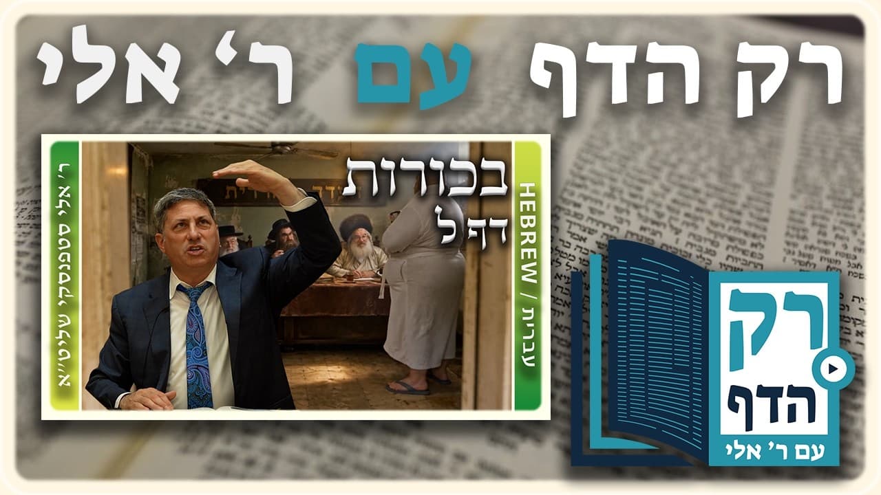 חזרה - בכורות דף ל | "רק הדף" עם ר' אלי סטפנסקי