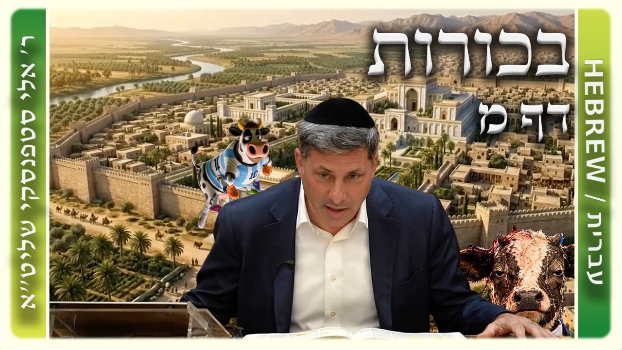 מרכז דף יומי - בכורות דף מ. - ר' אלי סטפנסקי שליט"א