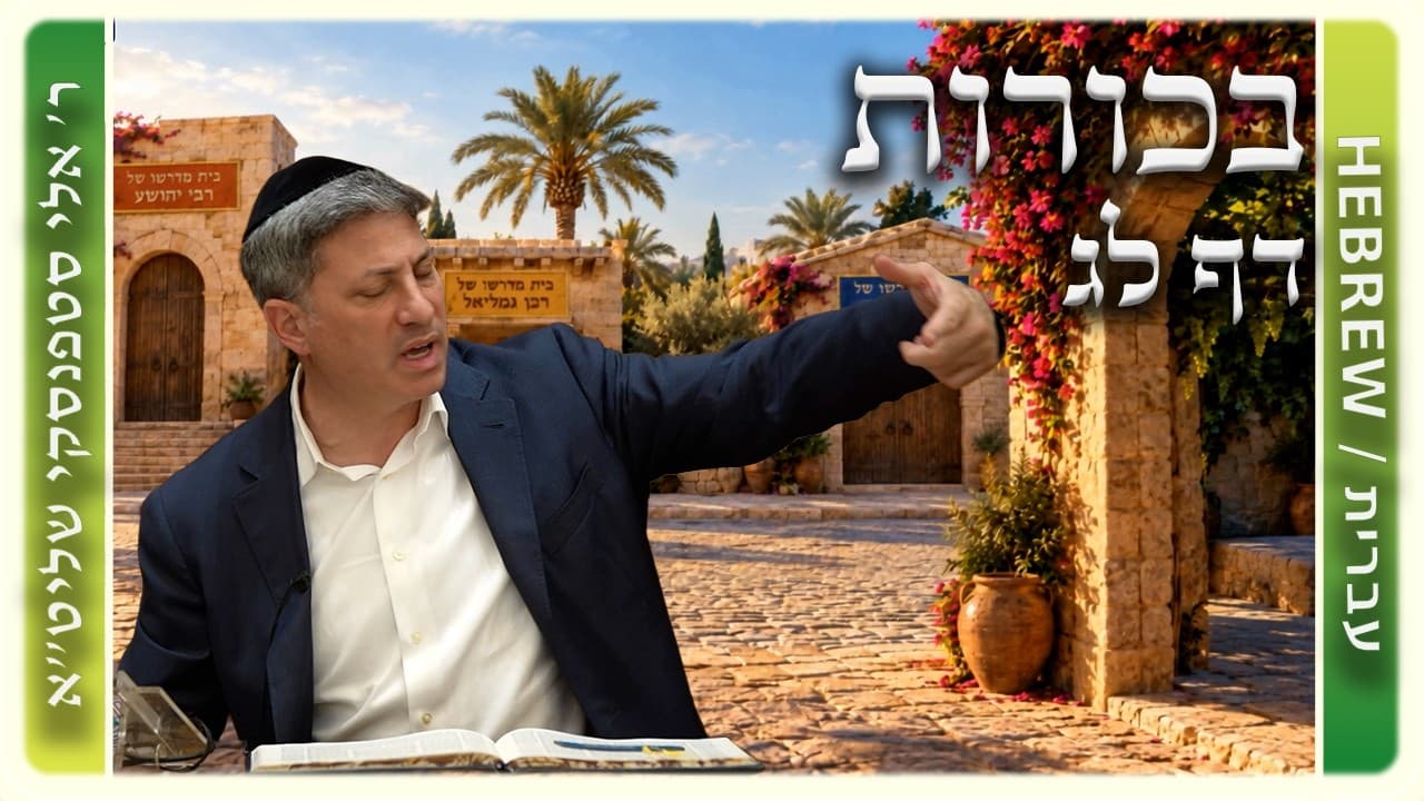 מרכז דף יומי - בכורות דף לג. - ר' אלי סטפנסקי שליט"א