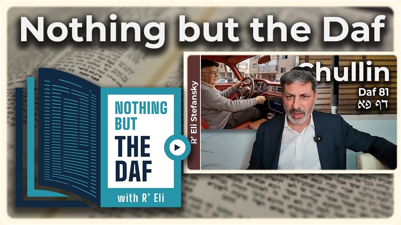 CHAZARAH - Chullin Daf 81 | "Nothing but the Daf" with R' Eli Stefansky