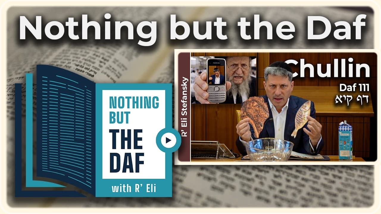 CHAZARAH - Chullin Daf 111 | "Nothing but the Daf" with R' Eli Stefansky