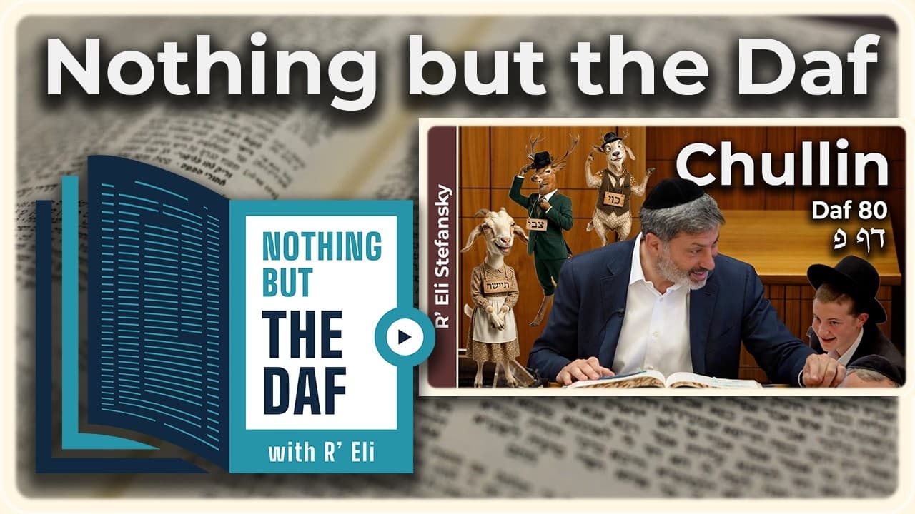 CHAZARAH - Chullin Daf 80 | "Nothing but the Daf" with R' Eli Stefansky