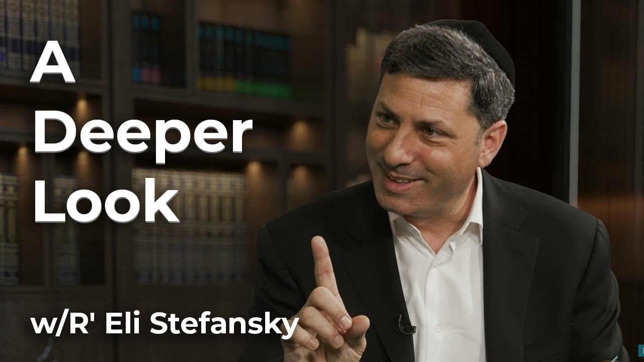 The Artscroll Interview  w/R' Eli Stefansky- "A Deeper Look"