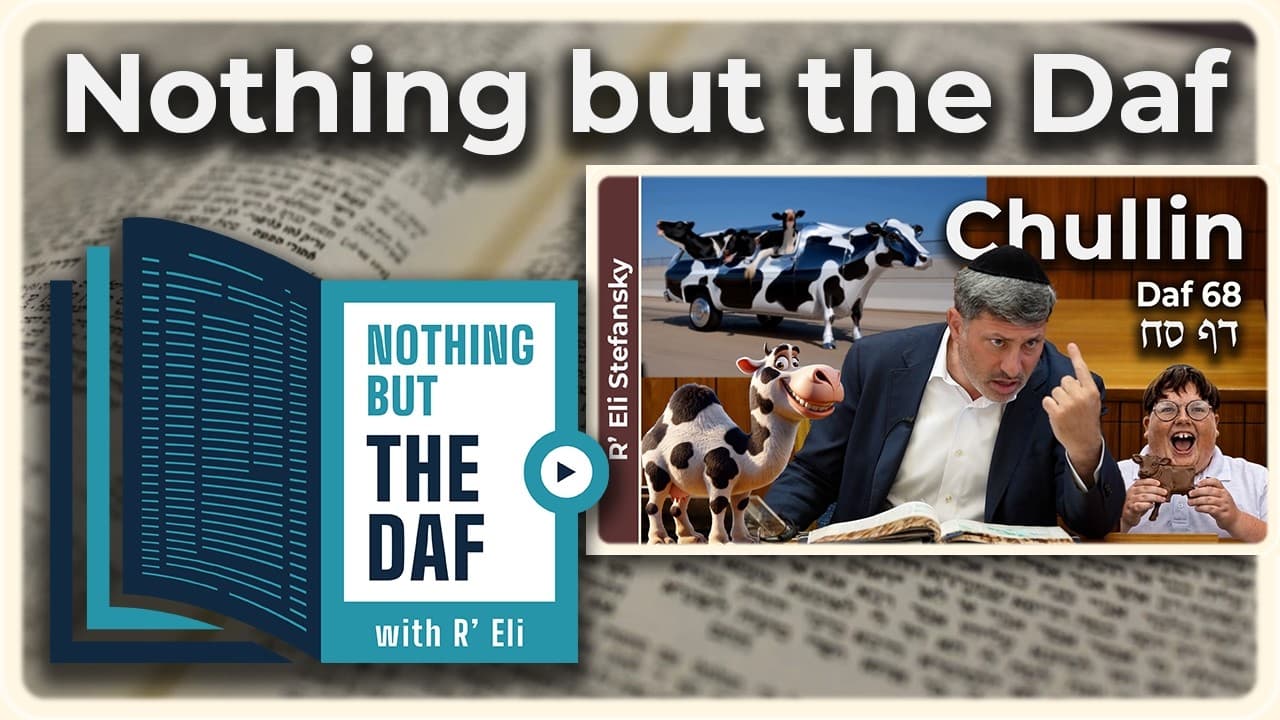 CHAZARAH - Chullin Daf 68 | "Nothing but the Daf" with R' Eli Stefansky
