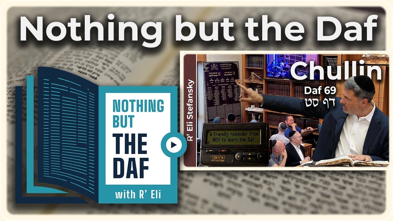 CHAZARAH - Chullin Daf 69 | "Nothing but the Daf" with R' Eli Stefansky