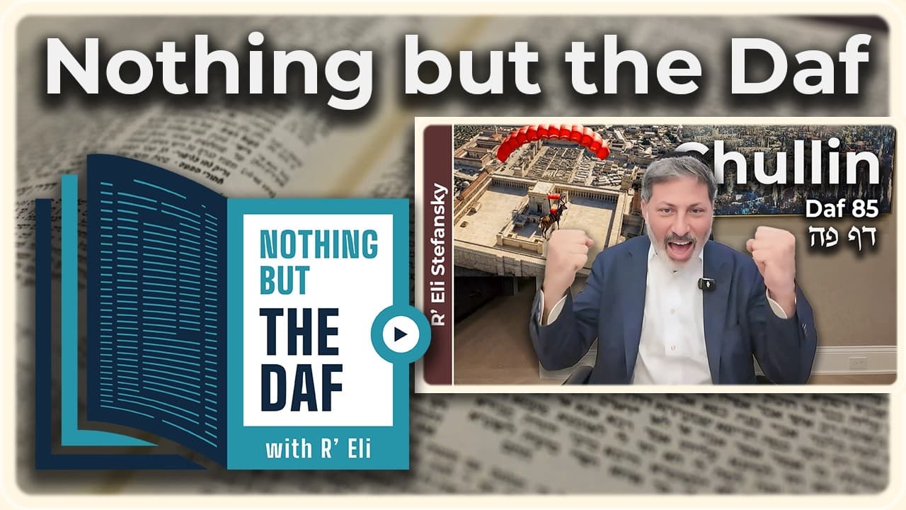 CHAZARAH - Chullin Daf 85 | "Nothing but the Daf" with R' Eli Stefansky