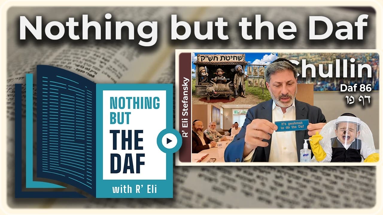 CHAZARAH - Chullin Daf 86 | "Nothing but the Daf" with R' Eli Stefansky