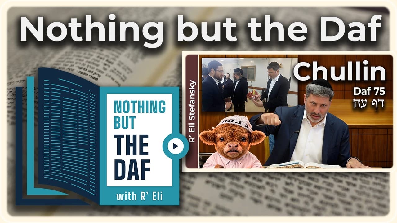 CHAZARAH - Chullin Daf 75 | "Nothing but the Daf" with R' Eli Stefansky